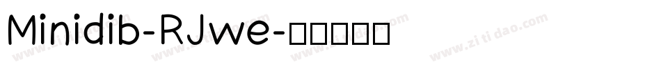 Minidib-RJwe字体转换