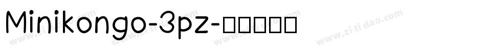 Minikongo-3pz字体转换