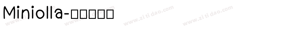 Miniolla字体转换