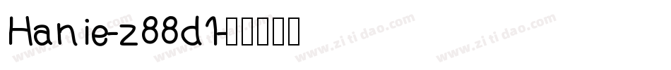 Hanie-z88d1字体转换