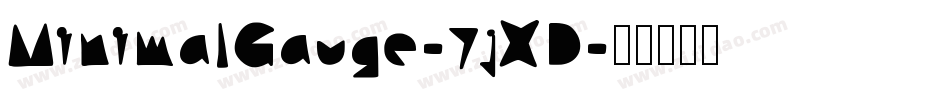 MinimalGauge-7jXD字体转换