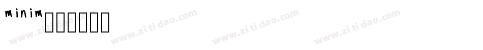 minim字体转换