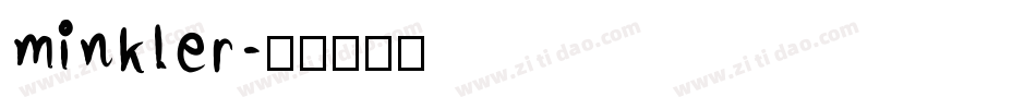 minkler字体转换