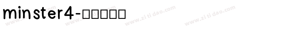 minster4字体转换