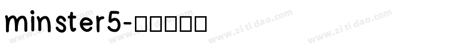 minster5字体转换