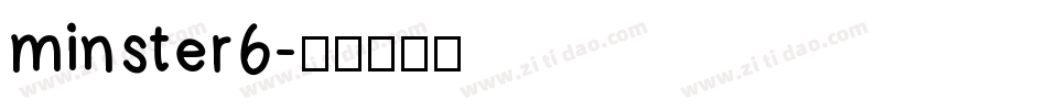 minster6字体转换