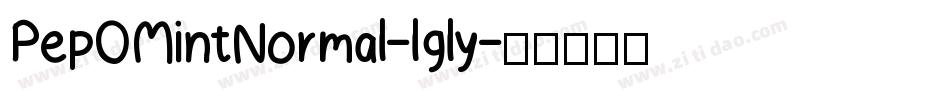 PepOMintNormal-lgly字体转换