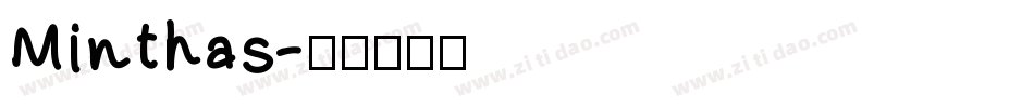 Minthas字体转换