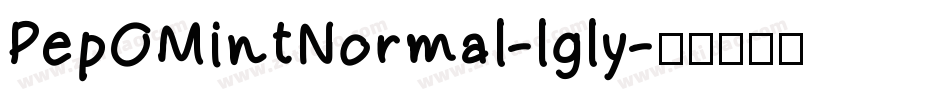 PepOMintNormal-lgly字体转换