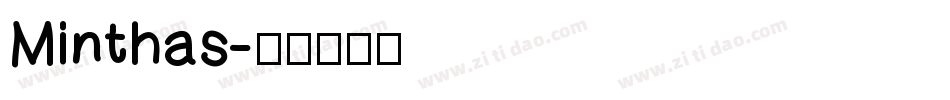 Minthas字体转换