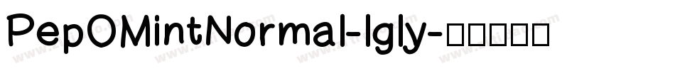 PepOMintNormal-lgly字体转换