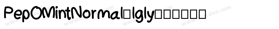 PepOMintNormal-lgly字体转换
