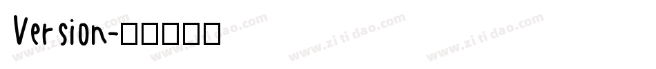 Version字体转换