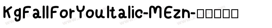 KgFallForYouItalic-MEzn字体转换