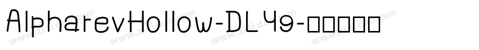 AlpharevHollow-DLY9字体转换