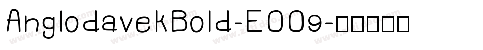AnglodavekBold-EOO9字体转换