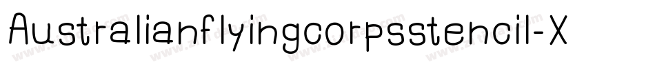 Australianflyingcorpsstencil-XAJ9字体转换