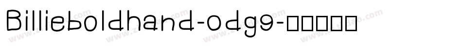 Billieboldhand-0dg9字体转换