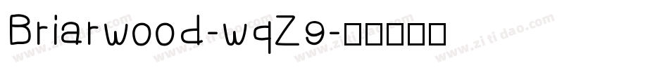 Briarwood-wqZ9字体转换