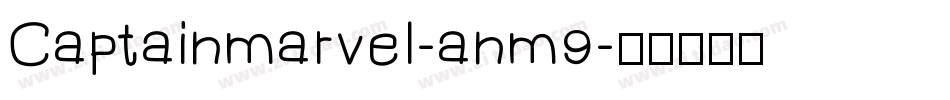 Captainmarvel-anm9字体转换