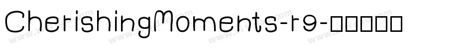 CherishingMoments-r9字体转换