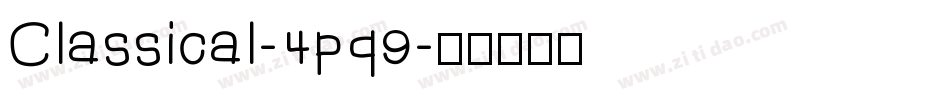 Classical-4pq9字体转换