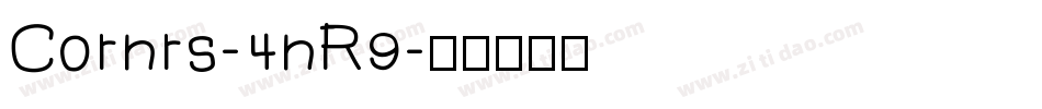 Cornrs-4nR9字体转换