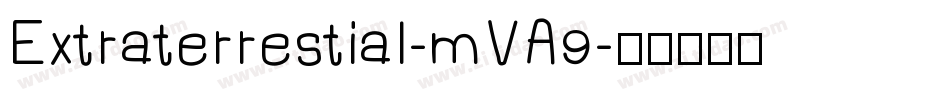 Extraterrestial-mVA9字体转换