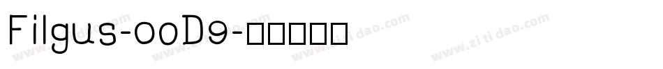 Filgus-0oD9字体转换