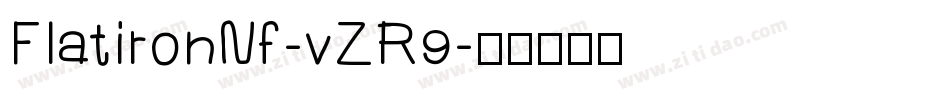 FlatironNf-vZR9字体转换