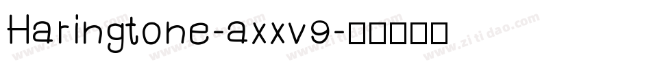Haringtone-axxv9字体转换