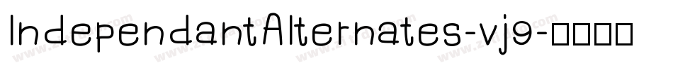 IndependantAlternates-vj9字体转换