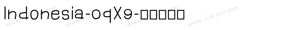 Indonesia-0qX9字体转换