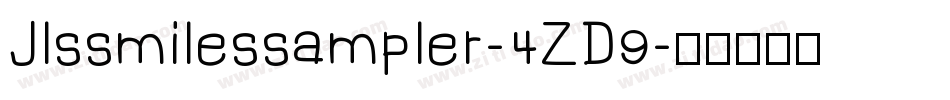 Jlssmilessampler-4ZD9字体转换