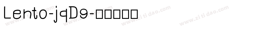 Lento-jqD9字体转换