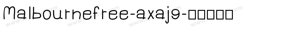 Malbournefree-axaj9字体转换