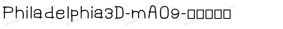 Philadelphia3D-mAO9字体转换