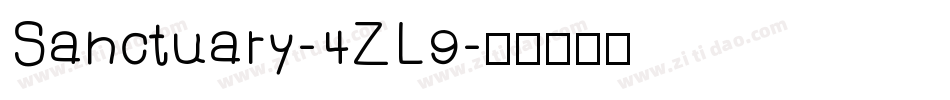 Sanctuary-4ZL9字体转换