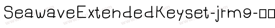 SeawaveExtendedKeyset-jrm9字体转换