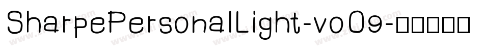 SharpePersonalLight-voO9字体转换
