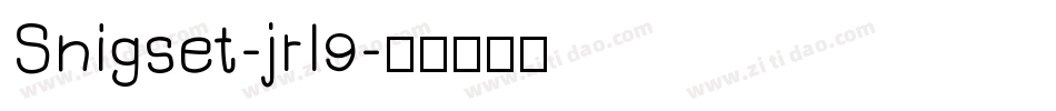 Snigset-jrl9字体转换
