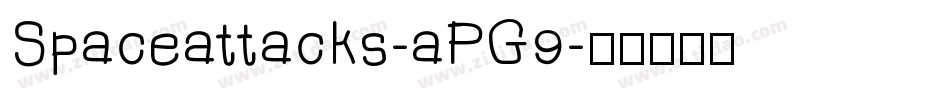 Spaceattacks-aPG9字体转换