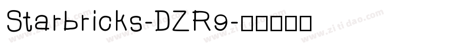 Starbricks-DZR9字体转换