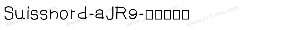 Suissnord-aJR9字体转换