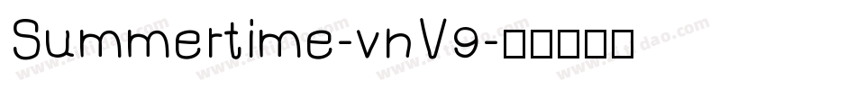 Summertime-vnV9字体转换