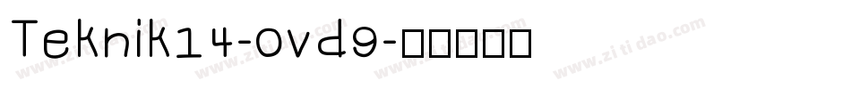 Teknik14-0vd9字体转换