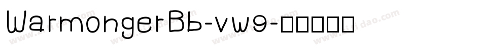 WarmongerBb-vw9字体转换