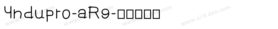 Yndupro-aR9字体转换