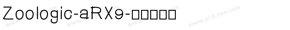 Zoologic-aRX9字体转换