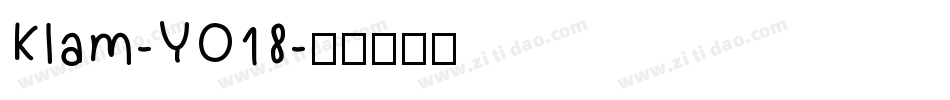 Klam-YO18字体转换